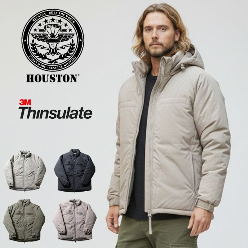 【5%OFFセール】ヒューストン HOUSTON レベル7 ジャケット LEVEL7 JACKET 50323【メンズ レデイース ECWCS USタイプ 米軍 レプリカ PCU GEN3 GenIII ジェネレーション3 アウター ミリタリー ミリタリージャケット ナイロンジャケット 中綿ジャケット 軍もの 軍物 ジャンパー】