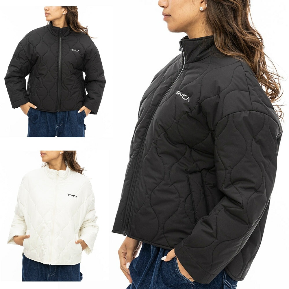 【5%OFFセール】ルーカ ルカ RVCA ジャケット キルティング シャツ ジャケット QUILTING SHIRT JACKET BE044763【レデイース キルティングジャケット キルト ライナージャケット インナーダウン ダウンジャケット ライトダウン 中綿ジャケット ブルゾン ジャンパー 防寒 保温 ストリート】