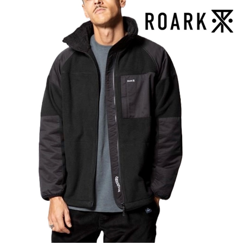 【5%OFFセール】ロアーク リバイバル ROARK REVIVAL ジャケット ジェネレーション3 フリースジャケット GEN3 FLEECE S/C JACKET RJJ1060-BLK【メンズ Lサイズ】【アウター ミリタリージャケット ECWCS 拡張式寒冷地被服システム 暖かい 防寒 ブラック 黒】