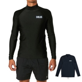 ��5%OFF������ۥǥ��� ������ �ޥ��� Deus ex Machina ��å��奬���� ���͡�����å���ȥå� SNAKE RASH TOP DMP241316�ڥ�� M L XL XXL �礭���������ۡڥ�å���T����� �ܡ��ɥ���ĥ����ե��� �� ������ �ס��� ����ץ� UV���å� 50+ UPF �� �֥�å���