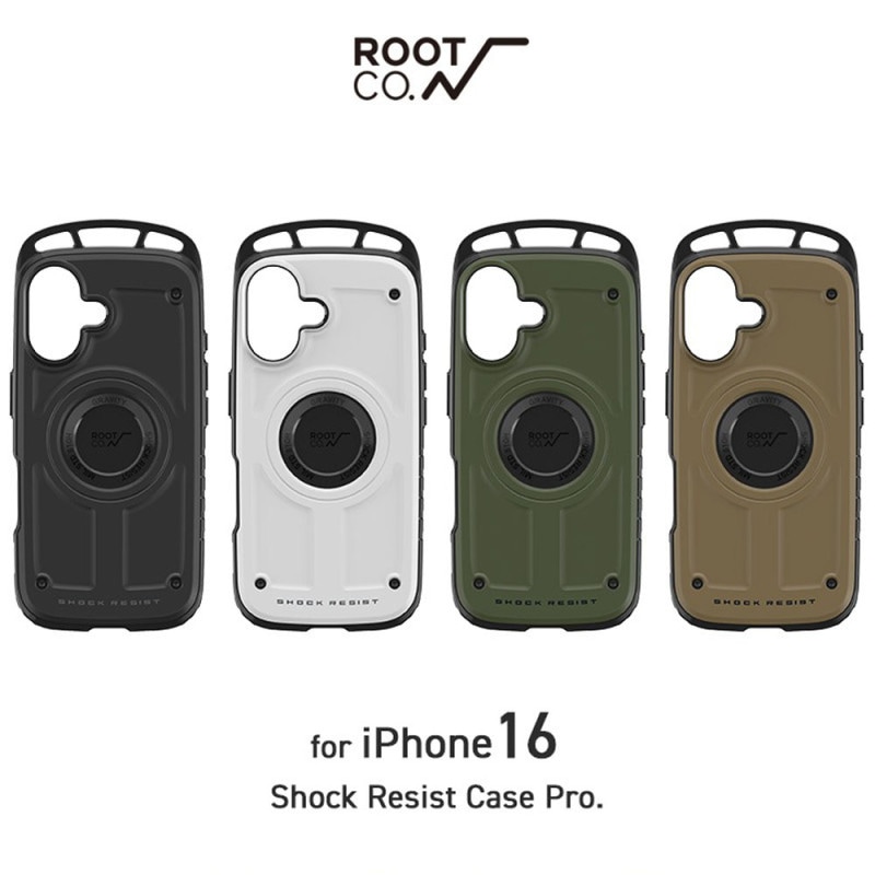 【5%OFFセール】【iPhone16専用ケース】ルート コー ROOT CO. iPhoneケース グラビティ ショックレジストケース プロ  アイフォンケース アウトドア キャンプ 耐衝撃 タフおしゃれ GRAVITY Shock Resist Case Pro. for iPhone16 GSP-436857 GSP-436864 GSP-436871 GSP-436888