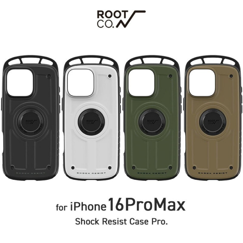 【5%OFFセール】【iPhone16ProMax専用ケース】ルート コー ROOT CO. iPhoneケース グラビティ ショックレジストケース プロ  アイフォンケース アウトドア キャンプ 耐衝撃 タフおしゃれ GRAVITY Shock Resist Case Pro. for iPhone16ProMax GSP-437052 GSP-437069 GSP-437076 GSP-437083