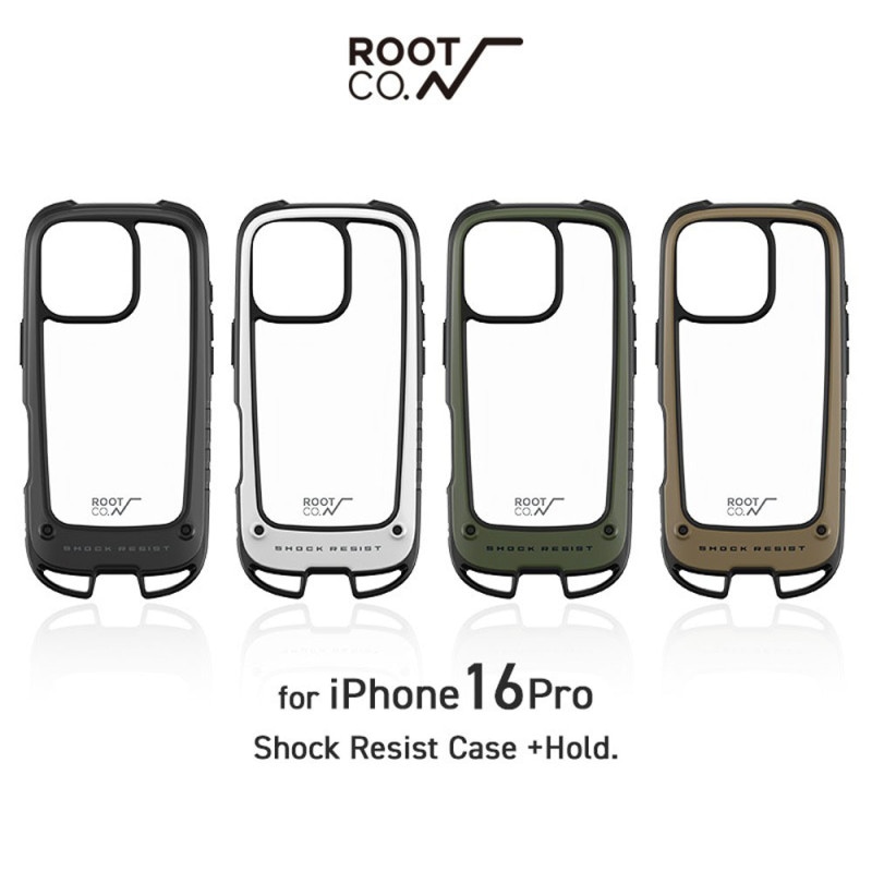 【5%OFFセール】【iPhone16Pro専用ケース】ルート コー ROOT CO. iPhoneケース グラビティ ショックレジストケース ホールド  アイフォンケース アウトドア キャンプ 耐衝撃 タフおしゃれ GRAVITY Shock Resist Case +Hold. for iPhone16Pro GSH-436352 GSH-436369 GSH-436376 GSH-436383