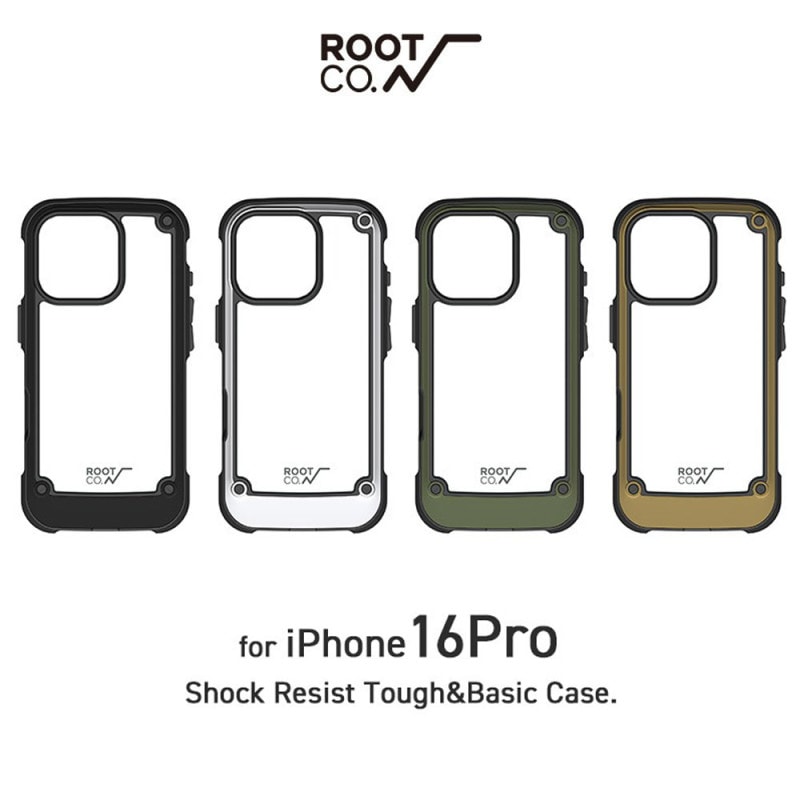 【5%OFFセール】【iPhone16Pro専用ケース】ルート コー ROOT CO. iPhoneケース グラビティ ショックレジスト タフ&ベーシックケース アイフォンケース 耐衝撃 GRAVITY Shock Resist Tough & Basic Case. for iPhone16Pro GST-436659 GST-436666 GST-436673 GST-436680