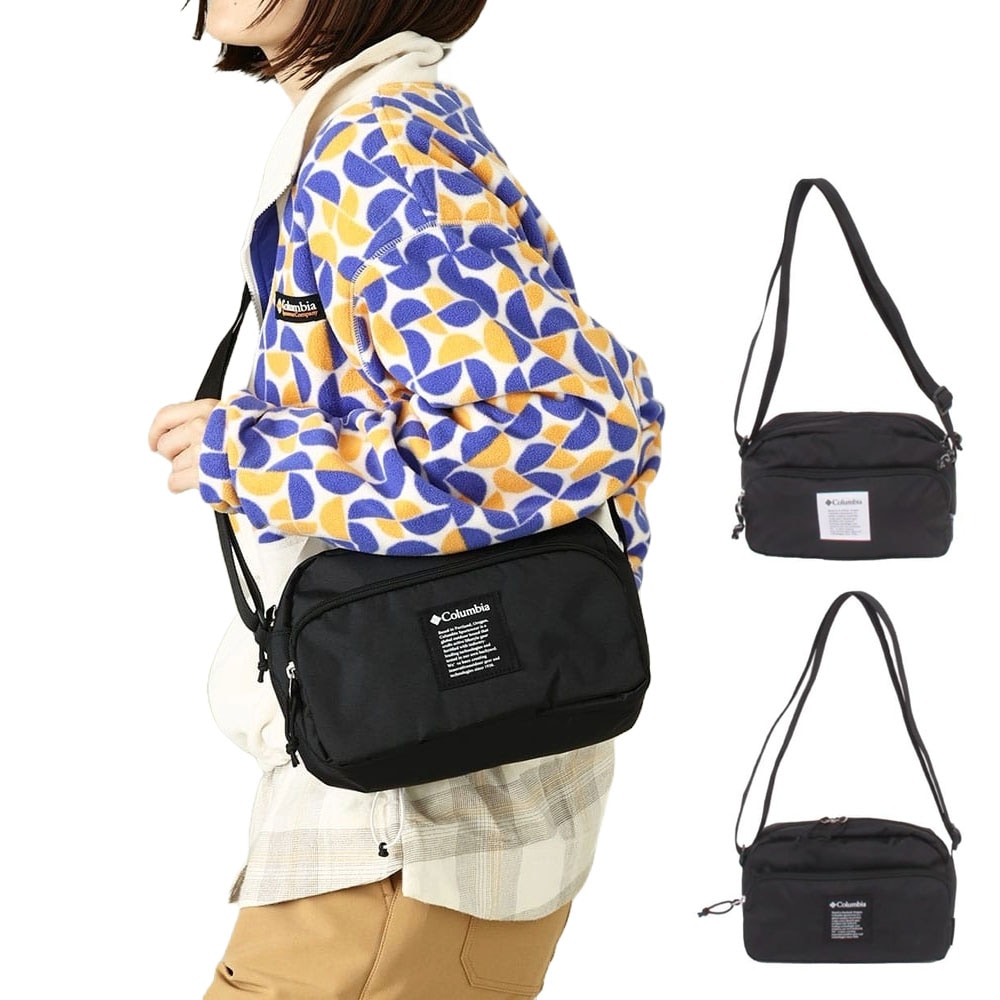 【5%OFFセール】コロンビア Columbia バッグ ミニショルダー ボディバッグ PU8775【メンズ レディース 男女兼用】【ショルダーバッグ 鞄 アウトドア オムニシールド 防汚 撥水 軽量 丈夫 アウトドア プレゼント 父の日 母の日 贈り物 黒  ブラック】