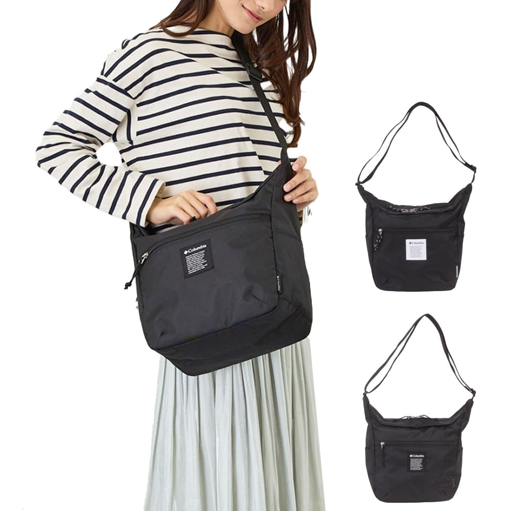 【10%OFFセール】コロンビア Columbia バッグ ショルダー バッグ PU8748【メンズ レディース 男女兼用】【ショルダーバッグ 鞄 アウトドア オムニシールド 防汚 撥水 軽量 丈夫 普段使い プレゼント 父の日 母の日 贈り物 黒  ブラック】