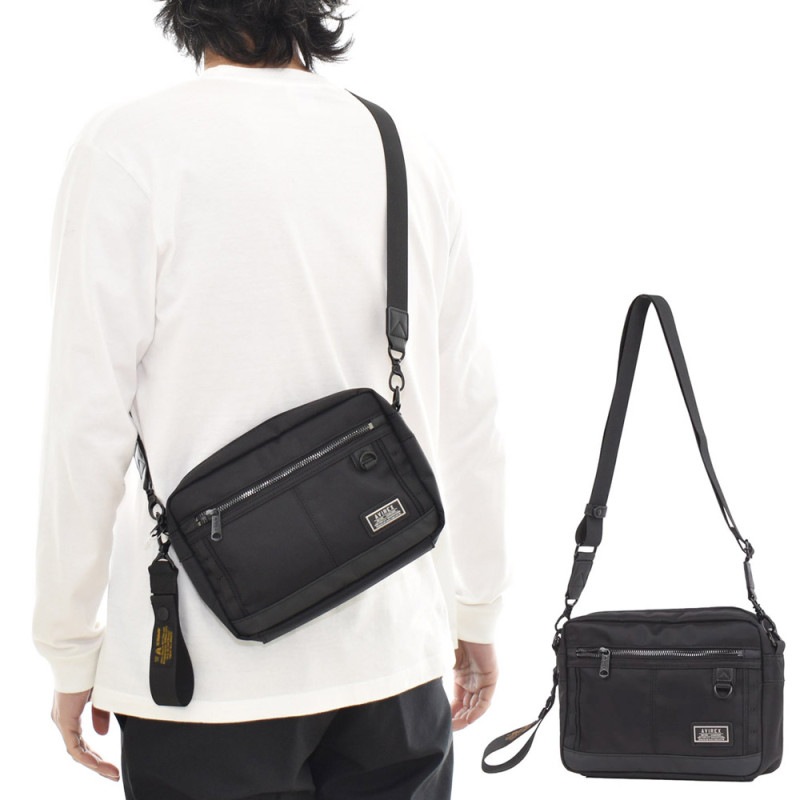 【5%OFFセール】アヴィレックス アビレックス AVIREX バッグ ソリッド ミニショルダー SOLID MINI SHOULDER BAG AX2056【ブラック 黒 メンズ レディース ショルダー スマホショルダー スマホポーチ ポシェット ブランド カバン 鞄 かばん 斜めがけ 肩掛け 通勤 通学 ギフト プレゼント】