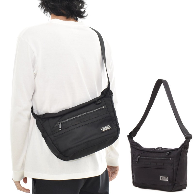 【5%OFFセール】アヴィレックス アビレックス AVIREX バッグ ソリッド ショルダーバッグ SOLID SHOULDER BAG AX2052【ブラック 黒 メンズ レディース ショルダー 大容量 ブランド カバン 鞄 かばん 斜めがけ 肩掛け 通勤 通学 ギフト プレゼント】