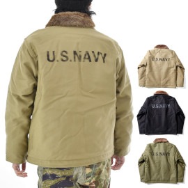 【5%OFFセール】ヒューストン HOUSTON N1 N-1デッキジャケットタイトモデル バックステンシルタイプ N-1 DECK JACKET TIGHT model(BACK STENCIL t