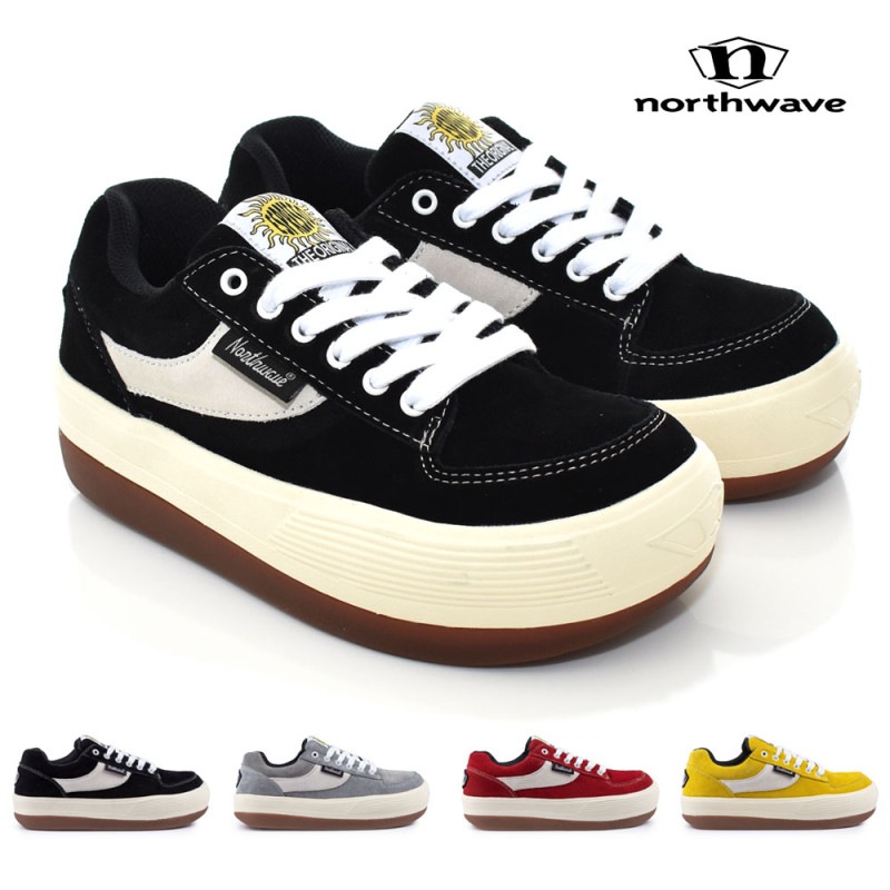 【5%OFFセール】ノースウェーブ Northwave スニーカー エスプレッソ スエード ESPRESSO SUEDE NW001【メンズ レディース 37 40 41 42】【ローカット 厚底スニーカー アフタースノー 復刻 リバイバル 1990年 90年代 裏原ファッション ブラック 黒】