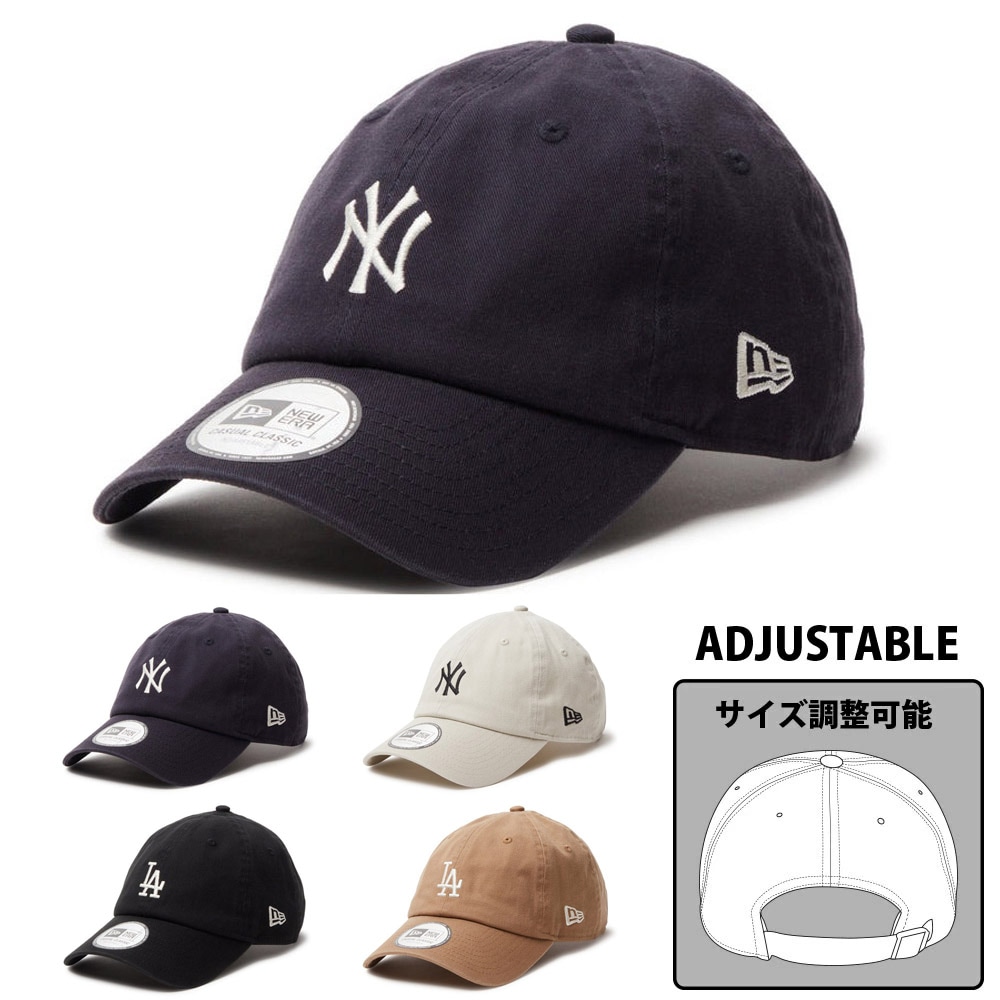 【10%OFFセール】ニューエラ new era NEWERA キャップ カジュアルクラシック MLB ミッドロゴ MLB Casual Classic Mid Logo 14388453 14388454 14388455 14388456 【メンズ レディース 帽子 ベースボールキャップ メジャーリーグ ストラップバック サイズ調整 6パネル ヤンキース ドジャース】