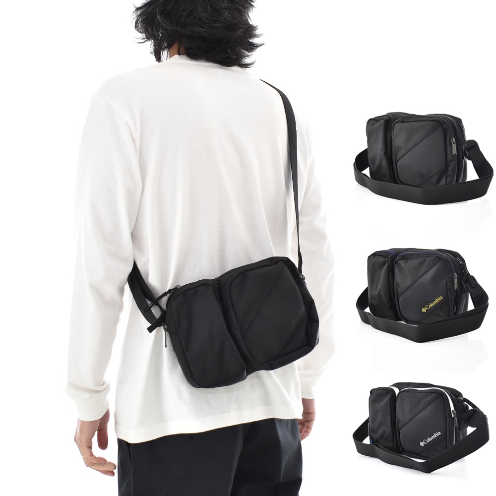 コロンビア columbia バッグ ショルダーバッグ ブレムナースロープ ショルダー Bremner Slope PU8751【メンズ レディース 男女兼用】【撥水加工 2WAY 斜めがけバッグ 軽量 コンパクト アウトドア タウンユース ブラック 旅行 軽量 収納力 コンパクト スマホ収納可】