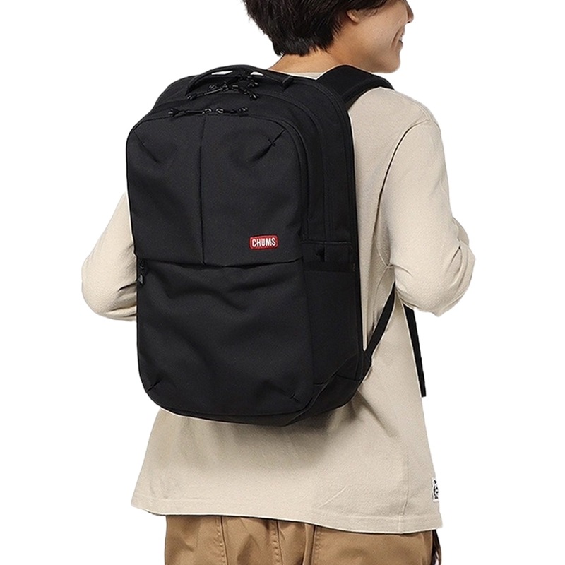 【5%OFFセール】チャムス CHUMS SLCワークデイパック SLC Work Day Pack CH60-3849【メンズ レディース 男女兼用 フリーサイズ】【デイパック ビジネスリュック 24L PC収納 キャリーケース対応 レインカバー付き 撥水 通勤 通学 A4収納可能 多機能ポケット】