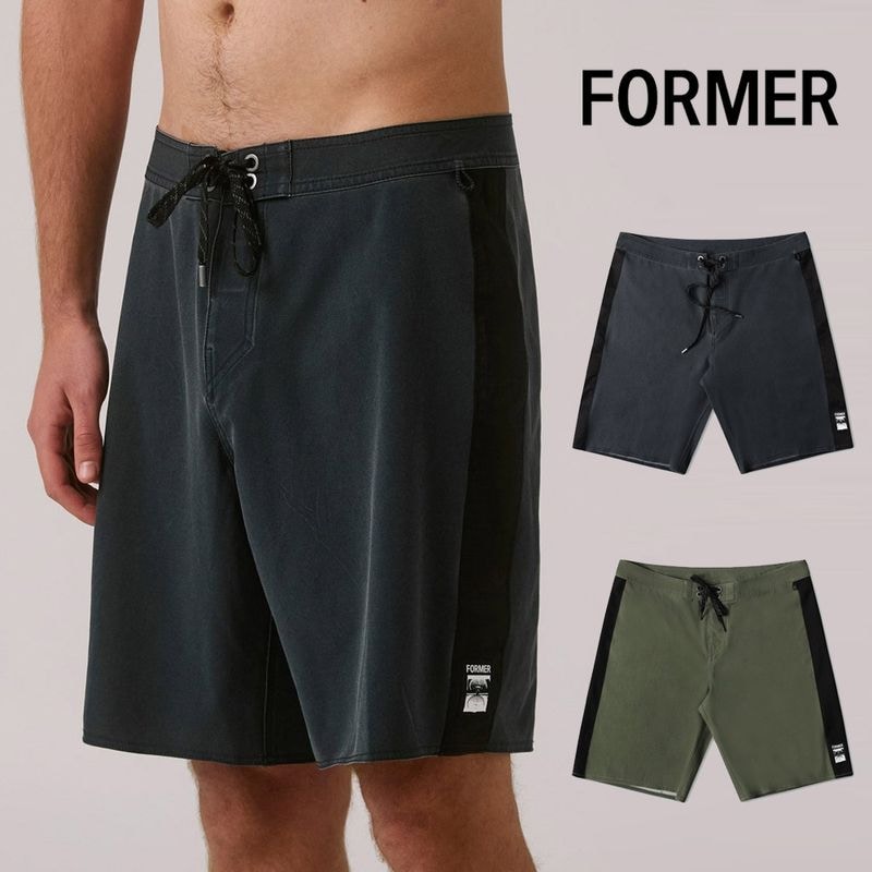 【5%OFFセール】フォーマー FORMER ボードショーツ システム 19 トランクス SYSTEM 19 TRUNK【メンズ サーフトランクス 海パン 海水パンツ 水着 膝上丈 ショート丈 水陸両用パンツ ショーツ ショートパンツ ハーフパンツ 短パン サーフィン プール 海水浴 ポケット付き】