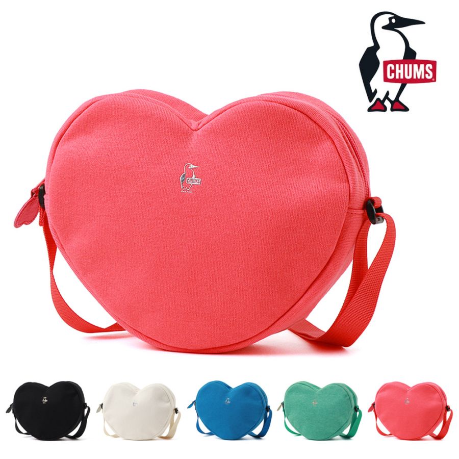 【10%OFFセール】チャムス CHUMS バッグ チャムスハートショルダーバッグスウェット CHUMS Heart Shoulder Bag Sweat CH60-3889【レディース ショルダーポーチ ショルダーバッグ サコッシュ ミニバッグ ポーチ スモールバッグ 男子 女子 通勤 通学 アウトドア キャンプ おしゃれ かわいい】