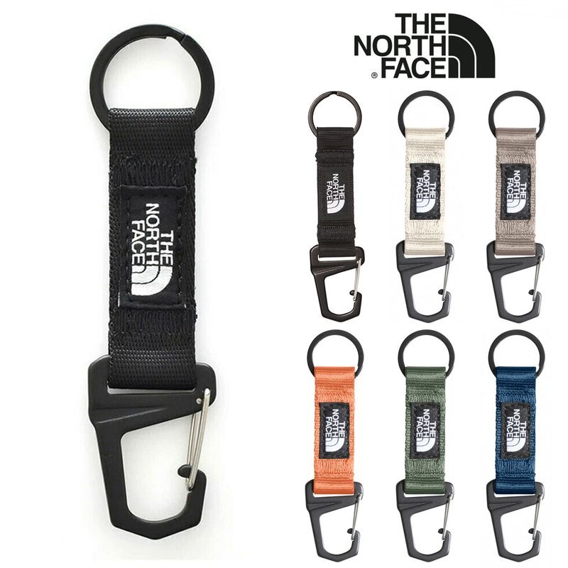 【5%OFFセール】ザ ノースフェイス THE NORTH FACE カラビナ キーホルダー キーキーパー TNF Key Keeper NN32434 【メンズ レディース 男女兼用 アウトドア キャンプ フック付き カラビナ付き リサイクルナイロン ロゴ アクセサリー 黒 ブラック 他5色展開】