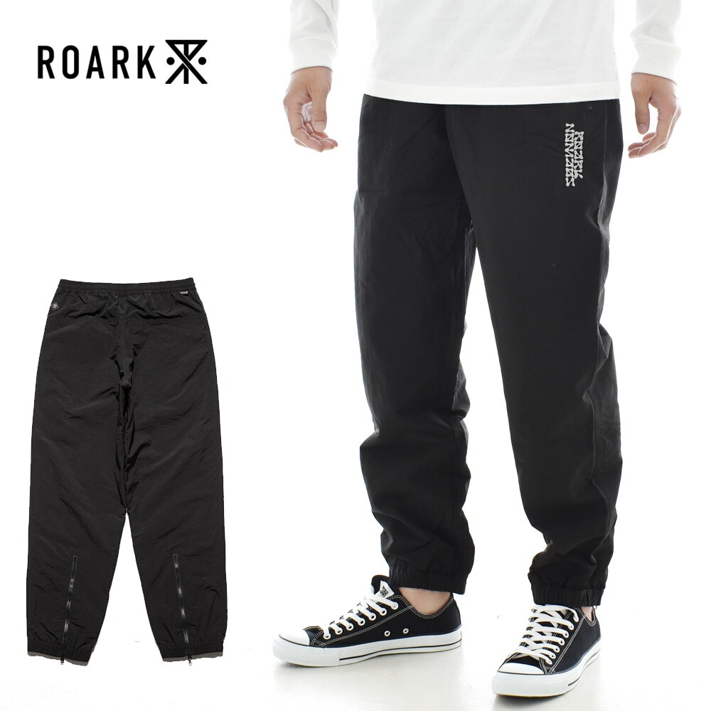 【5%OFFセール】ロアーク リバイバル ROARK REVIVAL パンツ デコン ウィンド パンツ リラックス DECON WIND PANT RELAX RPJ1101-BLK【メンズ ナイロンパンツ ワイドパンツ クライミングパンツ ストレッチパンツ イージーパンツ 4WAYストレッチ テーパード ブラック 黒 シャカシャカ】