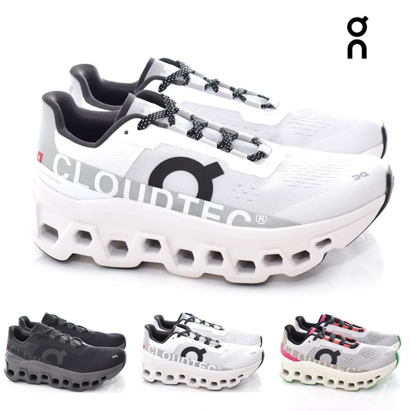 【5%OFFセール】オン On レディース スニーカー クラウドモンスター Cloudmonster W 61.99024 61.98433 61.97652 61.97653 61.97653 3WD10104038【女性用 ウィメンズ くつ ランニングシューズ ジョギングシューズ マラソン ロードラン 軽量 クッション 黒 ブラック リサイクル素材】