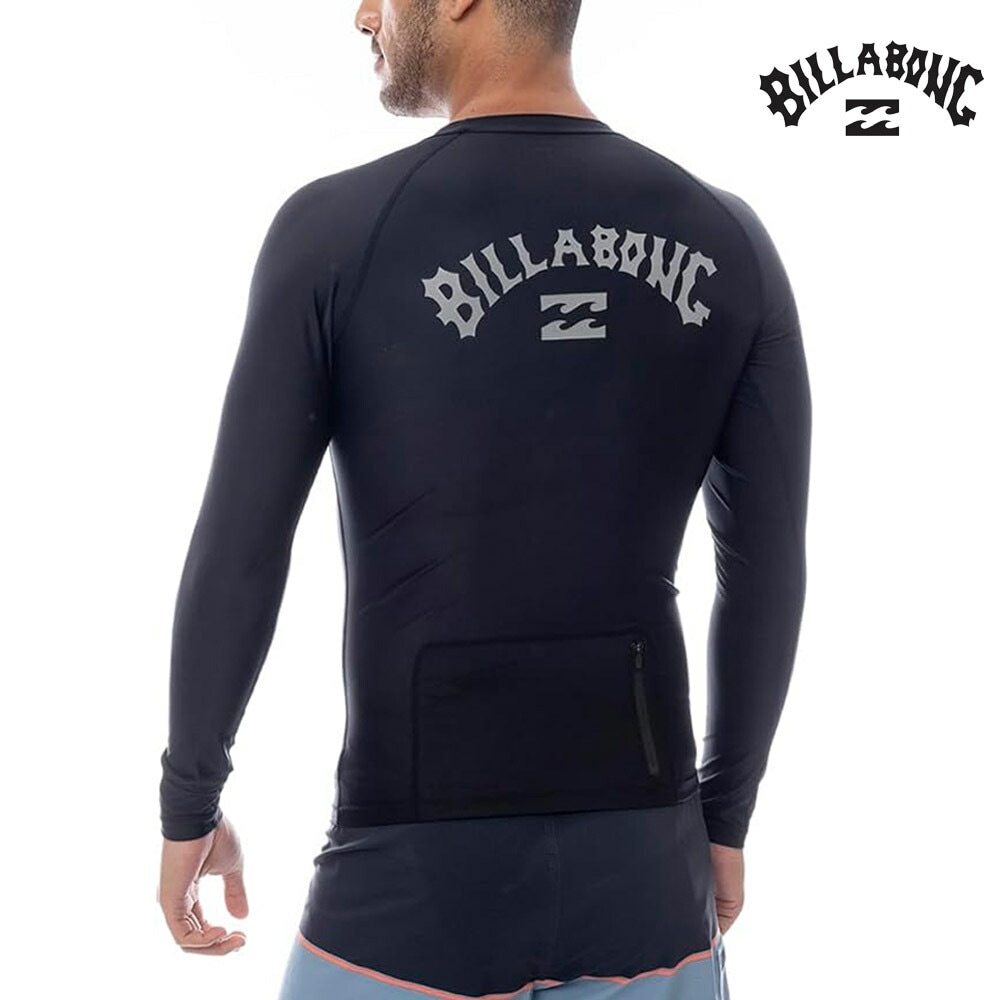 【5%OFFセール】ビラボン BILLABONG ラッシュガード ラウンドネック 長袖ラッシュガード ROUND NECK LS BF011853【メンズ UVプロテクション UVカット UPF50+ 紫外線対策 日焼け防止 ラッシュTシャツ ロングスリーブ サーフィン 海水浴 プール アウトドア カッコイイ】