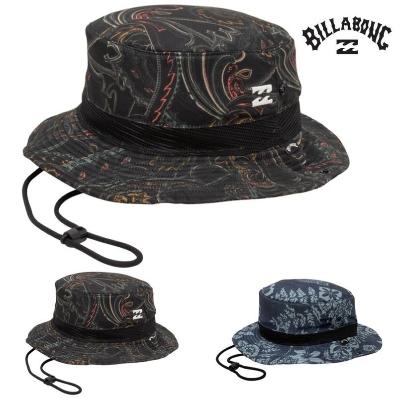 【5%OFFセール】ビラボン BILLABONG サーフハット プリント 帽子 SURF HAT PRINT BF011913 【メンズ レディース 男女兼用 水陸両用 UPF50+ 紫外線対策 UVプロテクション UVカット UPF50+ 紫外線対策 日焼け防止 海水浴 プール サーフィン サップ】