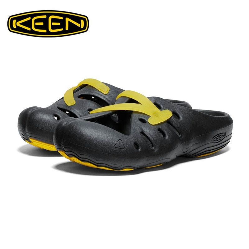 ��5%OFF������ۥ����� KEEN ������� ��� �襮���� YOGEEZ 1029369�������� �� ���ݡ��ĥ������ ���ݥ��� �ӡ���������� EVA �ꥫ�Х꡼������� ���ǥ�����ʥ륷�塼�졼�� ��������ե��å� ���å������ ���� �����ǥ˥� ���ե��� ι�� Black-KEEN Yellow �� ������