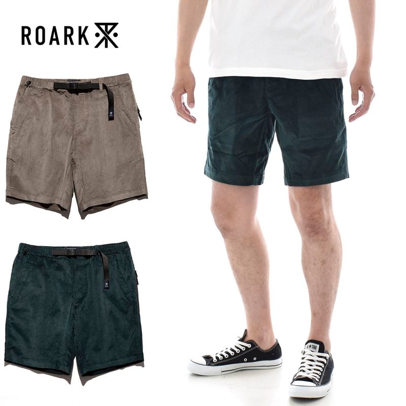 【5%OFFセール】ロアーク リバイバル ROARK REVIVAL パンツ トラベルショーツ コーデュロイ TRAVEL SHORTS CORDUROY RSJ1121【メンズ ショーツ ショートパンツ ハーフパンツ 短パン コーデュロイショーツ クライミングパンツ ストレッチパンツ イージーパンツ ブラック ベージュ 黒】