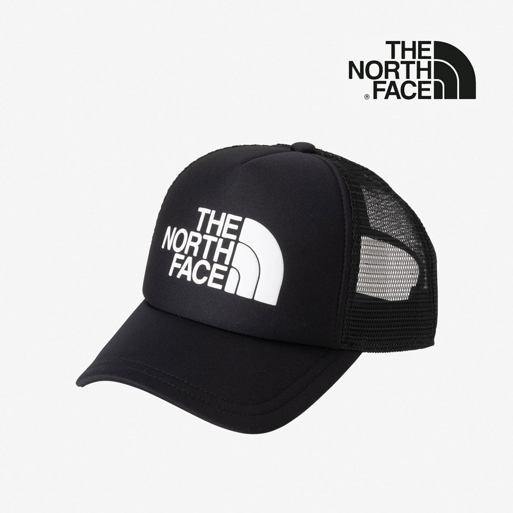 ザ ノースフェイス THE NORTH FACE キャップ ロゴ メッシュキャップ LOGO MESH CAP NN02442【メンズ レディース 大きいサイズ 深め 帽子 野球帽 ベースボールキャップ カーブバイザー サイズ調整 スナップバック おしゃれ ブランド アウトドア K ブラック】