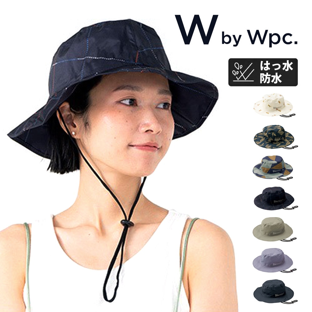 W by Wpc ダブリュ バイ ダブリュピーシー ワールドパーティー 帽子 レインサファリハット RAIN SAFARI HAT W121【メンズ レディース はっ水 防水 アドベンチャーハット バケットハット バケハ パッカブル ポケッタブル コンパクト 通気性 つば広 おしゃれ アウトドア】
