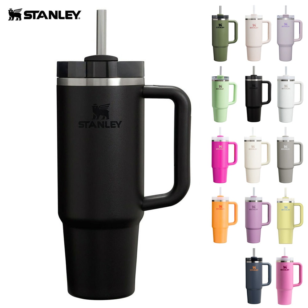スタンレー STANLEY H2.0 真空スリムクエンチャー 0.88L 10-10827 10-11825 10-10829【メンズ レディース 男女兼用】【ストロー付きフタ付き 真空断熱構造 保冷 水筒 タンブラー リサイクルステンレス アウトドア キャンプ 通勤 通学 オフィス 車用】