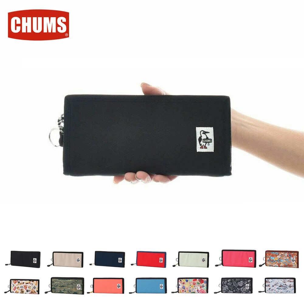 【10%OFFセール】チャムス CHUMS 財布 長財布 リサイクルビルフォルドウォレット ケ－ス メンズ レディース キッズ ケース コインケース 小銭入れ付き ブラック 黒 青 Recycle Billfold Wallet CH60-3140 CH60-3568【サステナブル素材】【リサイクル素材】