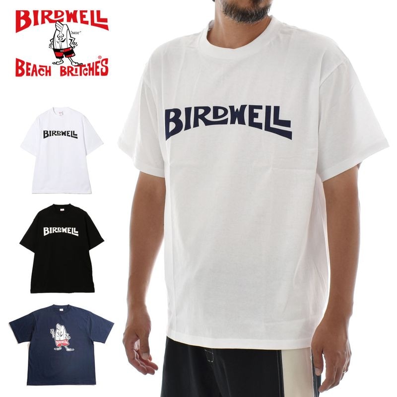 【5%OFFセール】バードウェル BIRDWELL Tシャツ ワードマークTシャツ バーディーTシャツ Wordmark T-Shirt-JP Birdie T-Shirt-JP BW-T-2-JP BW-T-3-JP【メンズ レディース 男女兼用 M L XL 日本限定 ジャパンフィット オールドサーフ ボックスシルエット 厚手 白 黒 紺】