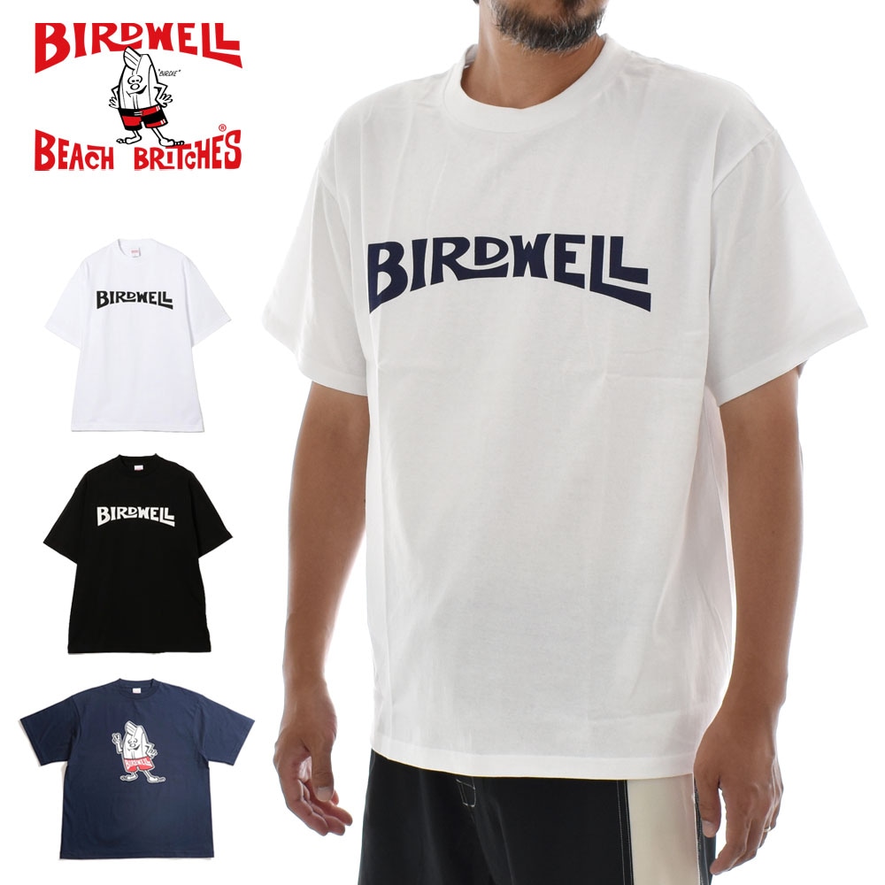 【5%OFFセール】バードウェル BIRDWELL Tシャツ ワードマークTシャツ バーディーTシャツ Wordmark T-Shirt-JP Birdie T-Shirt-JP BW-T-2-JP BW-T-3-JP【メンズ レディース 男女兼用 M L XL 日本限定 ジャパンフィット オールドサーフ ボックスシルエット 厚手 白 黒 紺】
