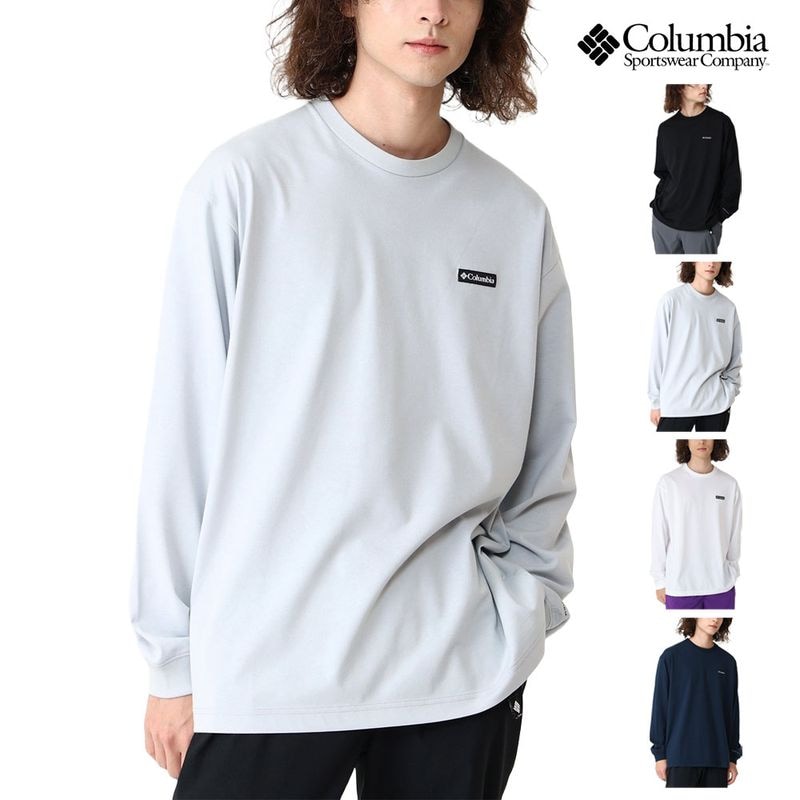 コロンビア Columbia 長袖Tシャツ ニューファウンドガーデンロングスリーブTシャツ Newfound Garden Long Sleeve T-Shirt PM1487【ロンT 長袖Tシャツ 吸湿速乾 オムニウィック UVカット オムニシェイド UPF50 ロゴTシャツ アウトドア キャンプ 黒 ブラック 白 ホワイト】