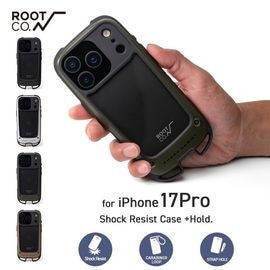 ��iPhone17Pro���ѥ������ۥ롼�� ���� ROOT CO. iPhone������ ����ӥƥ� ����å��쥸���ȥ����� + �ۡ���� �����ե��󥱡��� �����ȥɥ� ������ �Ѿ׷� GRAVITY Shock Resist Case +Hold. for iPhone17Pro GSH-439049 GSH-439056 GSH-439063 GSH-439070