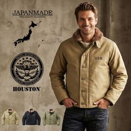 ��5%OFF������ۥҥ塼���ȥ� HOUSTON N1 N-1�ǥå����㥱�å� �쥮��顼��ǥ� N-1 DECK JACKET regular model 5n-1�ڥ�� ��ǥ����� �˽����� NAVY N1���㥱�å� �ǥå����㥱�å� �ߥ꥿�꡼���㥱�å� �������� �礭�������� �֥��� �Х����� ���� �֥륾�� �����ѡ� ��������