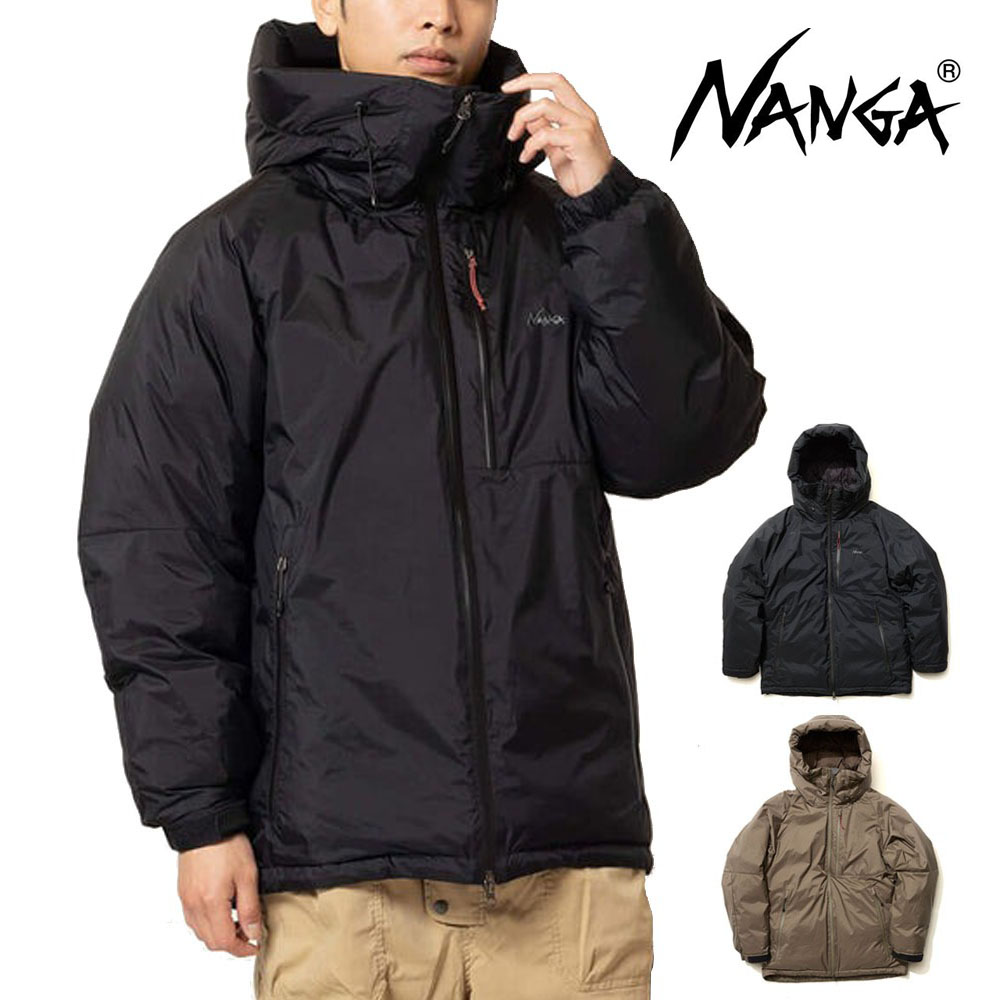 【5%OFFセール】ナンガ NANGA ダウンジャケット オーロラ テックス ダウンジャケット AURORA TEX DOWN JACKET ND2441-1A001【メンズ M L XL オーロラテックス 防水透湿素材 羽毛 リアルダウン ダックダウン 止水ファスナー ブラック 黒 モカグレー 灰色 アウトドア 防寒 定番】
