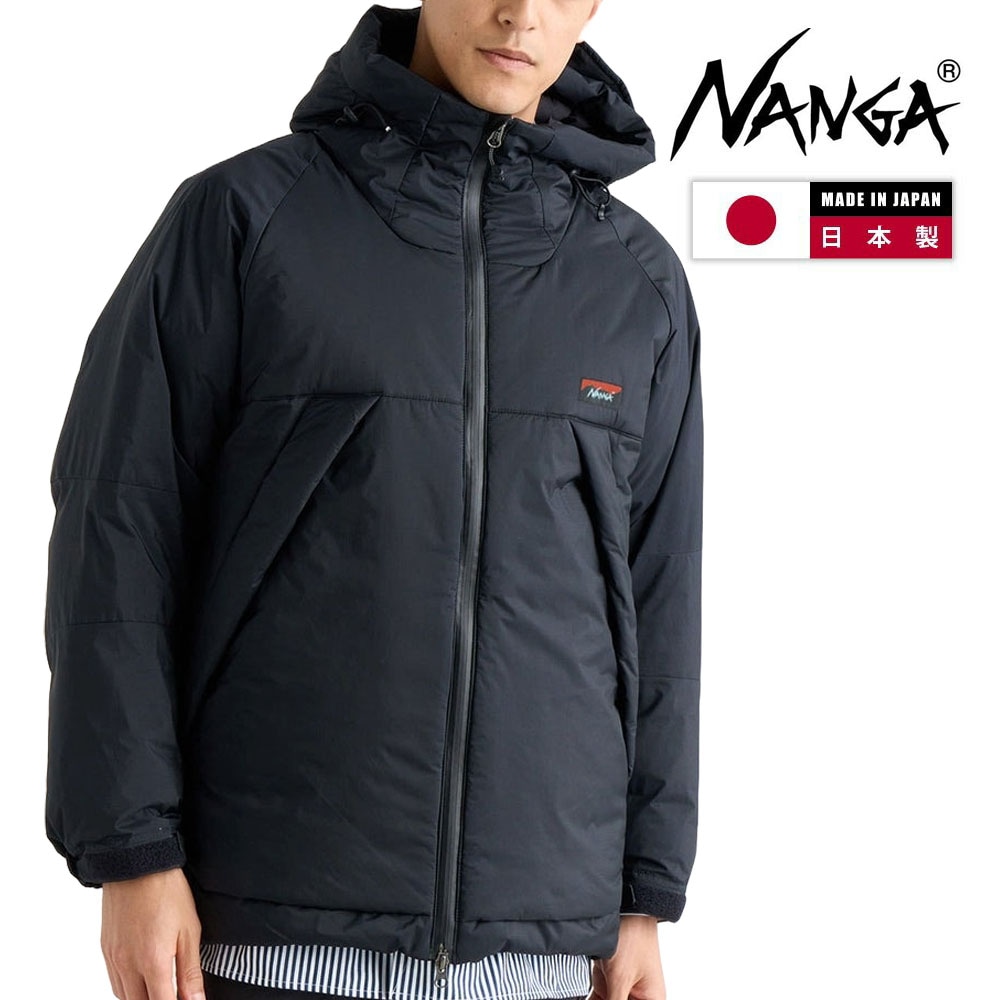 【5%OFFセール】ナンガ NANGA ダウンジャケット オーロラテックス ダウンジャケット イブキ AURORA TEX DOWN JACKET IBUKI ND2441-1A008【メンズ M L XL 日本製 made in Japan オーロラテックス 防水透湿素材 羽毛 リアルダウン ダックダウン 止水ファスナー ブラック 黒】