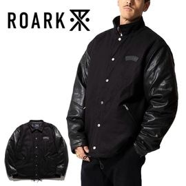 �������� ��Х��Х� ROARK REVIVAL ���㥱�å� ���ȥ� ���������㥱�å� MELTON COACHES JACKET RJJ1172-BLK�ڥ�� �������� �������� ��������� �����������㥱�å� µ�ե������쥶�� �ɴ� �֥�å� �� ���ߡ�