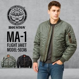 ��5%OFF������ۥҥ塼���ȥ� HOUSTON MA-1 �ե饤�ȥ��㥱�å� MA-1 FLIGHT JACKET 50316�ڥ�� ��ǥ����� XS �˽����� �ߥ꥿�꡼���㥱�å� MA1 ���� �������� �ʥ����󥸥㥱�å� ���åץ��å� ��С����֥� ���ᥫ�� ���� ���� ��ץꥫ ����� �� �֥�å���