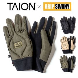 ��5%OFF������ۥ������� TAION �� GRIP SWANY ����åץ���ˡ� ����� �����󥰥����� ���� DOWN GLOVE TAION-GRIPSWANY-GV01�ڥ�� ��ǥ����� L������ ����ܥ졼����� 800�ե���ѥ �ߥ꥿�꡼�������� ���� �ɴ� �Ȥ��� ���� �ɴ� �̶� �̳� �֥�å� �� ���衼�� ���꡼�֡�