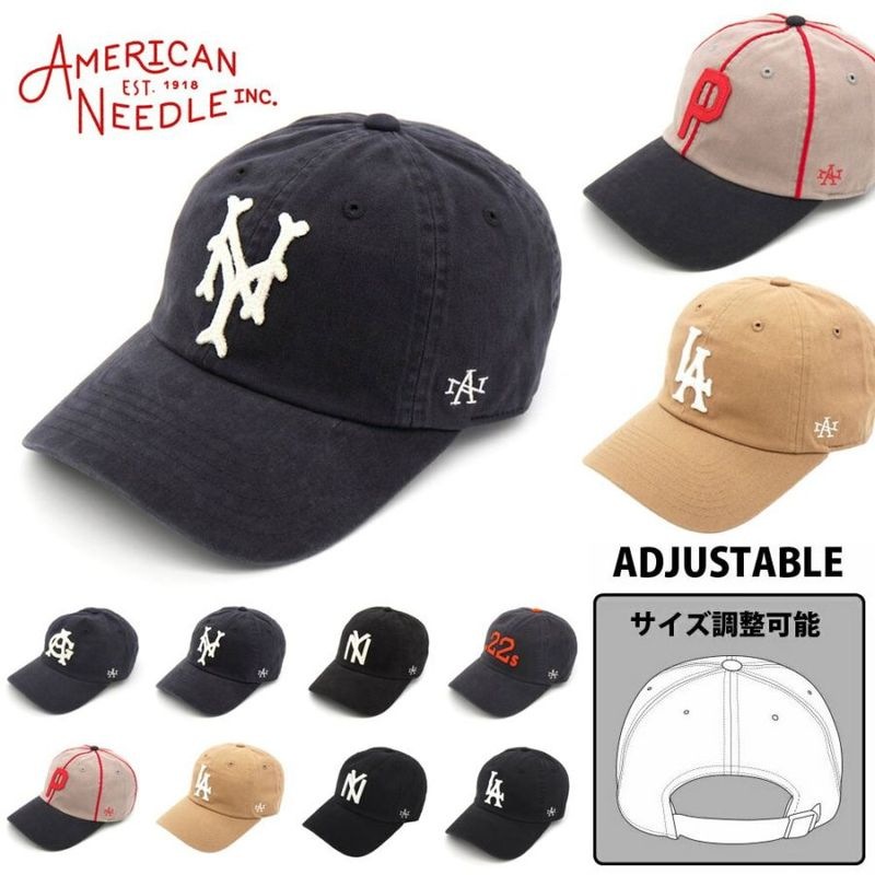 アメリカンニードル  AMERICAN NEEDLE キャップ アーカイブコレクション ARCHIVE COLLECTION SMU694A-CAG SMU694A-NYC SMU694B-NBY SMU714A-MOU SMU714A-POB SMU674A-LA SMU674A-NBY【メンズ レディース CAP ニグロリーグ 帽子 ストラップバック サイズ調整可能 6パネル】