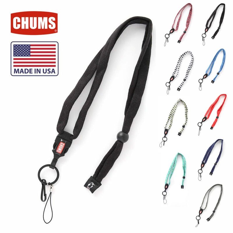 チャムス CHUMS  ストラップ ランヤードオリジナル ネックストラップ Lanyard Original  CH61-1170 CH61-1195【メンズ レディース 男女兼用 キッズ ジュニア 通勤 通学 ネックストラップ キーランヤード キーストラップアウトドア キャンプ フェス アメリカ製 MADE IN USA】
