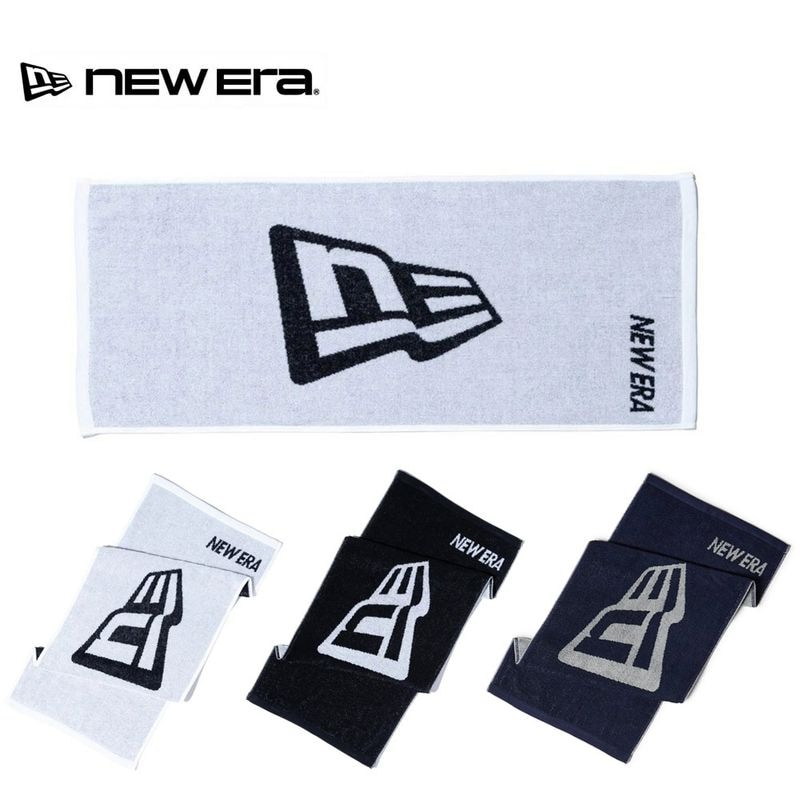 ニューエラ new era NEWERA タオル 日本製 今治製 タオル フェイスタオル フラッグロゴ ハンドタオル 80cm×34cm メンズ レディース MADE IN JAPAN スポーツ ブランド プレゼント ブラック 黒 ホワイト 白 BOXED FACE TOWEL 13644691 13644692 14751698