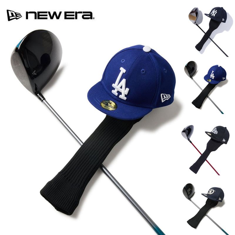 ニューエラ new era NEWERA ゴルフ ドライバー用 ヘッドカバー 59FIFTY 460cc対応 GOLF HEAD COVER 14518200 14518209 14393708 14750753【メンズ レディース 男女兼用 キャップ型 帽子型 ミニチュア ゴルフ用 プレゼント 贈り物 黒】