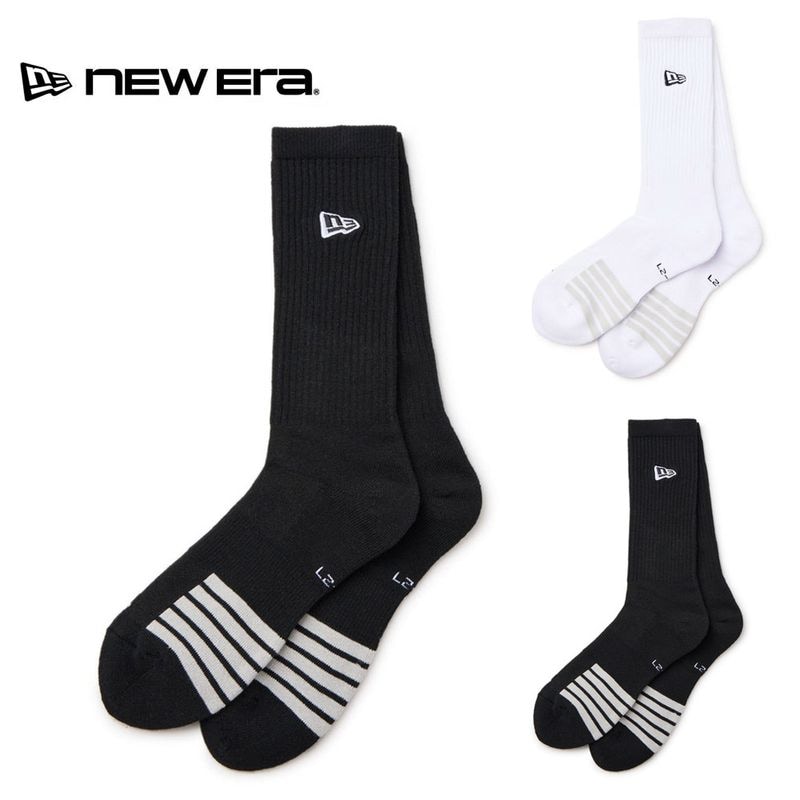 ニューエラ new era NEWERA ソックス 靴下 パフォーマンスソックス クルー バスケット Performance Socks Crew Basket 14393677 14393678【メンズ レディース 刺繍 クルーソックス バスケ バスケットソックス バッソク バスケットボール スポーツ 抗菌 防臭 長め 厚手 丈夫】