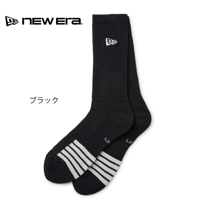 ニューエラ new era NEWERA ソックス 靴下 スノー ソックス SNOW SOCKS 14669929【メンズ レディース 刺繍 クルーソックス 総パイル 編み ハイソックス くつした スノーボード スノボ スノーソックス スポーツソックス 防寒 あたたかい あったか 長め 厚手 丈夫】