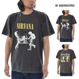 ���åɥ��å����ԡ��� GOOD ROCK SPEED T����� �ǥ����ȥ쥹�� ȾµT����� DISTRESSED T-SHIRT 26NVN003W 26GRD001W�ڥ�� ��ǥ����� �˥�������� �˥�С��� NIRVANA ���꡼��ǥ� GREEN DAY TEE �Х��T  �Х�T �Х��T����� ���å�T ������ơ����� �ӥ�ơ�����