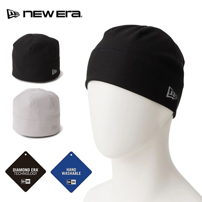 ニューエラ NEW ERA ビーニー スカルビーニー ダイアモンドエラ SKULLY BEANIE 帽子キャップ 14751661 14751662【メンズ レディース 男女兼用 軽量 軽い ポリエステル UVカット 紫外線対策 涼しい 通気性抜群 DAIAMOND ERA 黒 グレー】
