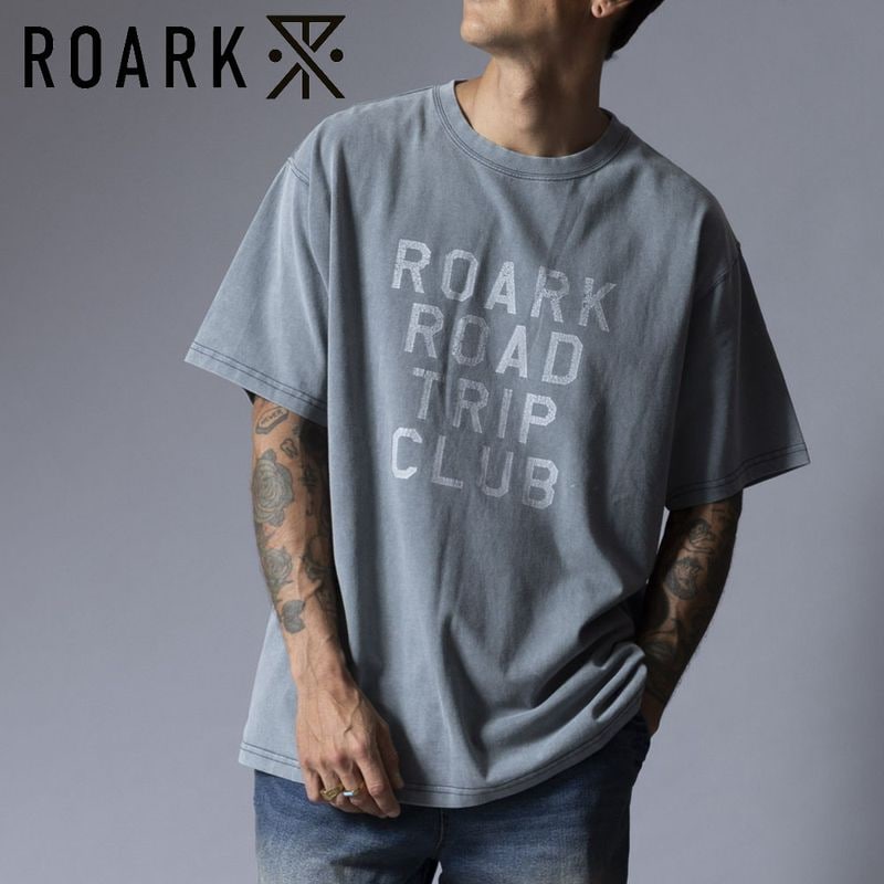 �������� ��Х��Х� ROARK REVIVAL T����� �����ɥȥ�å� "ROAD TRIP" WELL WORN TEE RTJM1200-DSG�ڥ�� �ƥ�������� ������������ �����ߥ��顼 ������ �������Ȳù� �桼���ɲù� ��100�� M L XL��