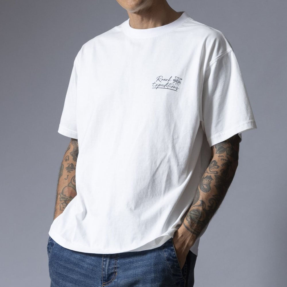 【新品☆ロゴシール付き☆】ROARK REVIVAL フットボールTシャツ ロアーク リバイバル ROARK REVIVAL Tシャツ セーフキャンプ 